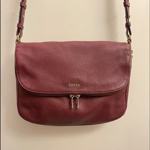 Fossil Preston ZB5875 Leather Flap Crossbody Bag